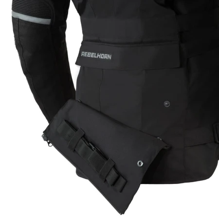 KURTKA MOTOCYKLOWA TEKSTYLNA REBELHORN PATROL BLACK