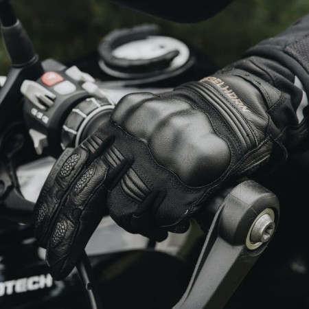 RĘKAWICE MOTOCYKLOWE REBELHORN PATROL LONG BLACK GREY