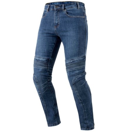 JEANSY MOTOCYKLOWE OZONE HORNET 2 WASHED BLUE W38L32