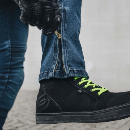 JEANSY MOTOCYKLOWE OZONE HORNET 2 WASHED BLUE W38L32