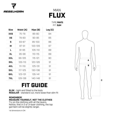 SPODNIE MOTOCYKLOWE TEKSTYLNE REBELHORN FLUX BLACK