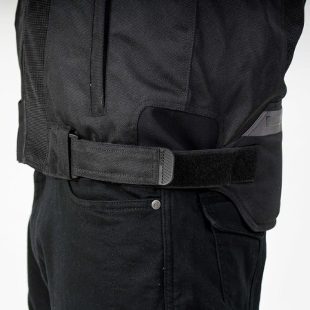 KURTKA MOTOCYKLOWA TEKSTYLNA OZONE FLOW BLACK 10XL