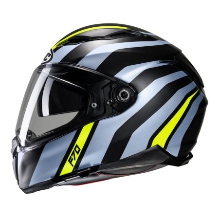 KASK MOTOCYKLOWY HJC F70 GALLA BLUE YELLOW