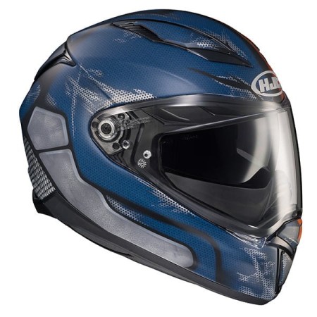 KASK MOTOCYKLOWY HJC F70 DEATHSTROKE DC COMICS BLUE ORANGE