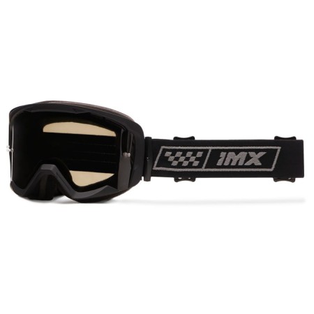 GOGLE IMX ENDURANCE RACE MATT BLACK /GREY - SZYBA DARK SMOKE + CLEAR (2 SZYBY W ZESTAWIE)