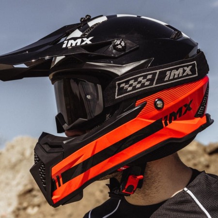 GOGLE IMX ENDURANCE RACE MATT BLACK /GREY - SZYBA DARK SMOKE + CLEAR (2 SZYBY W ZESTAWIE)