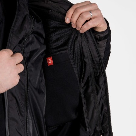 KURTKA MOTOCYKLOWA TEKSTYLNA REBELHORN BORG BLACK DARK GREY FLUO YELLOW