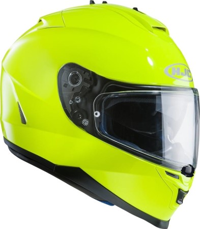 KASK MOTOCYKLOWY HJC IS-17 SOLID FLUO GREEN