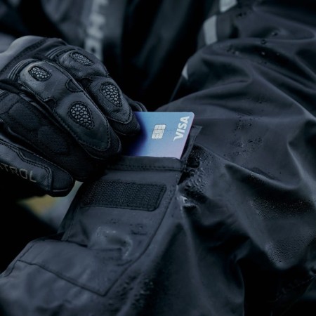 KOMBINEZON PRZECIWDESZCZOWY REBELHORN TRAVEL BLACK FLUO YELLOW