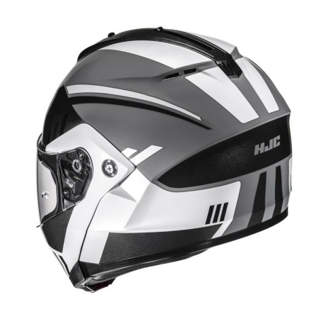 KASK MOTOCYKLOWY HJC C91N KAON BLACK WHITE