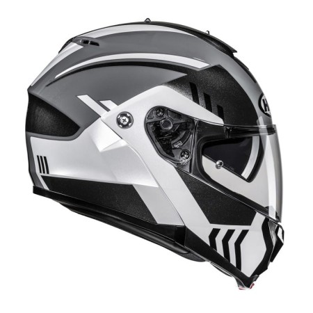 KASK MOTOCYKLOWY HJC C91N KAON BLACK WHITE