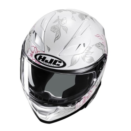 KASK MOTOCYKLOWY HJC F71 ELIZ WHITE PINK