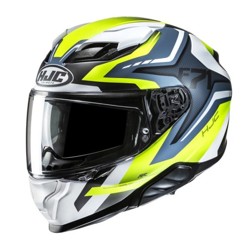 Przejdź do produktu KASK MOTOCYKLOWY HJC F71 FES YELLOW BLUE
