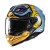 KASK MOTOCYKLOWY HJC F71 MONKEY DJ BLUE ORANGE