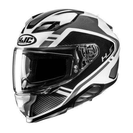 KASK MOTOCYKLOWY HJC F71 TOZZ BLACK WHITE