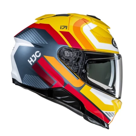 KASK MOTOCYKLOWY HJC I71 VIZ YELLOW RED