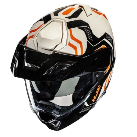 KASK MOTOCYKLOWY HJC I80 VELLY BLACK BEIGE