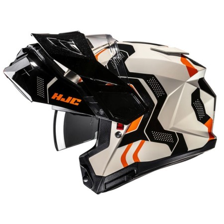 KASK MOTOCYKLOWY HJC I80 VELLY BLACK BEIGE