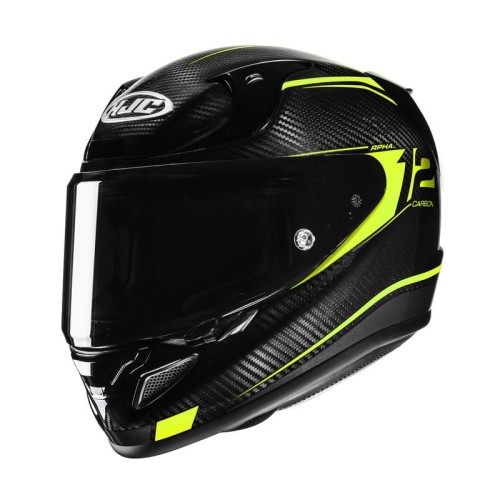Przejdź do produktu KASK MOTOCYKLOWY HJC RPHA12 CARBON KERES BLACK YELLOW