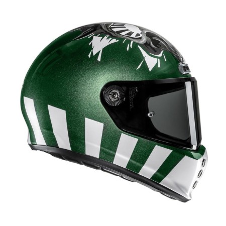 KASK MOTOCYKLOWY HJC V10 CRANIA GREEN WHITE