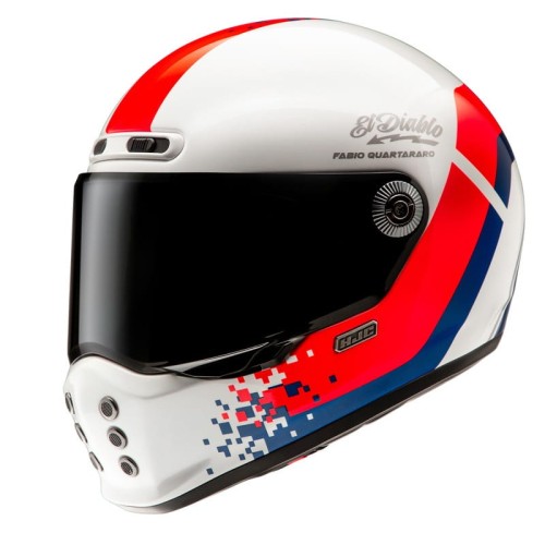 Przejdź do produktu KASK MOTOCYKLOWY HJC V10 FQ20 RETRO WHITE RD BLUE