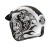 KASK MOTOCYKLOWY HJC V31 FLAME WHITE BLACK