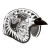 KASK MOTOCYKLOWY HJC V31 FLAME WHITE BLACK
