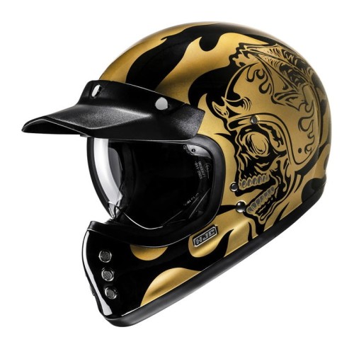 Przejdź do produktu KASK MOTOCYKLOWY HJC V60 FLAME BLACK GOLD