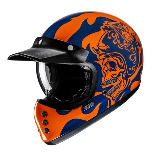 Przejdź do produktu KASK MOTOCYKLOWY HJC V60 FLAME BLACK ORANGE