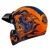 KASK MOTOCYKLOWY HJC V60 FLAME BLACK ORANGE