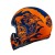 KASK MOTOCYKLOWY HJC V60 FLAME BLACK ORANGE
