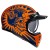 KASK MOTOCYKLOWY HJC V60 FLAME BLACK ORANGE
