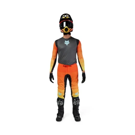 SPODNIE FOX FLEXAIR GRID BLACK/ORANGE
