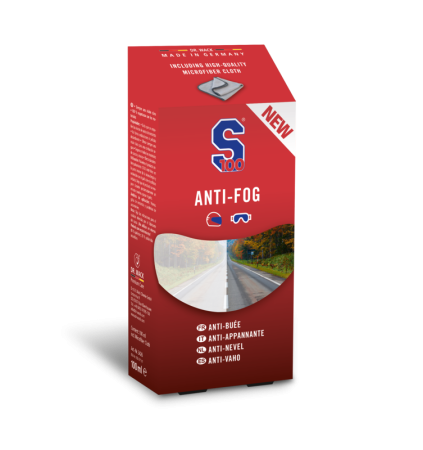 PŁYN PRZECIWDZIAŁAJĄCY PAROWANIU SZYBY + ŚCIERECZKA Z MIKROFIBRY S100 ANTI-FOG 100 ML