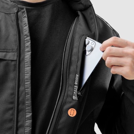 KURTKA MOTOCYKLOWA TEKSTYLNA OZONE NEO BLACK