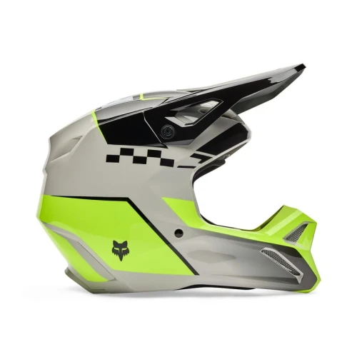 Kask Motocyklowy Off Road Fox V1 COLLECT GREY YELLOW
