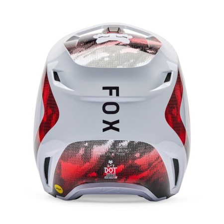 KASK FOX V1 KAIROS WHITE/FLUO RED