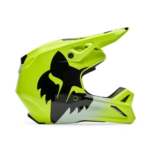 Kask Motocyklowy Off Road Fox V1 SHIELD FLUO YELLOW