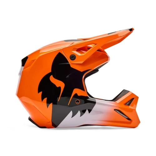 Kask Motocyklowy Off Road Fox V1 SHIELD FLUO ORANGE