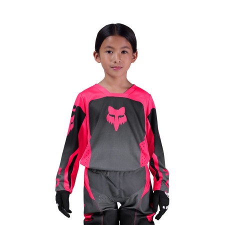 BLUZA FOX JUNIOR GIRLS 180 SHIELD BLACK/PINK