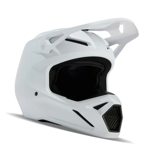 Kask Motocyklowy Off Road Fox V1 SOLID Matte White