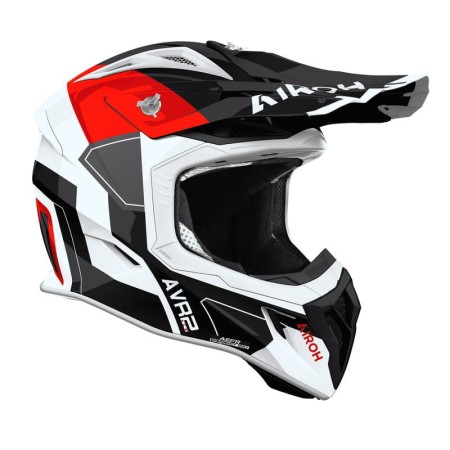 KASK MOTOCYKLOWY AIROH AVIATOR ACE 2 SHIELD RED GLOSS