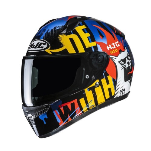 Przejdź do produktu KASK MOTOCYKLOWY HJC C10 FOP BLACK BLUE