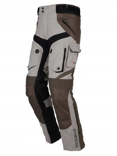 SPODNIE MODEKA PANAMERICANA PIASKOWY KHAKI przedłużana nogawka