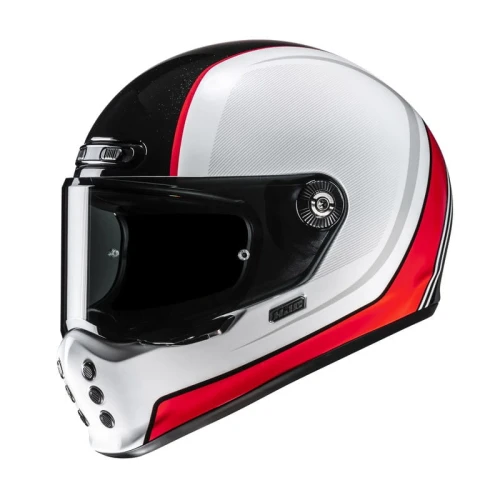Kask Motocyklowy Integralny HJC V10 HODU WHITE BLACK