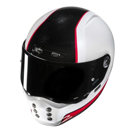 KASK MOTOCYKLOWY HJC V10 HODU WHITE BLACK