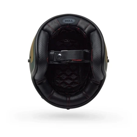 KASK MOTOCYKLOWY BELL CUSTOM 500 PARLOR MATTE EMERALD GOLD