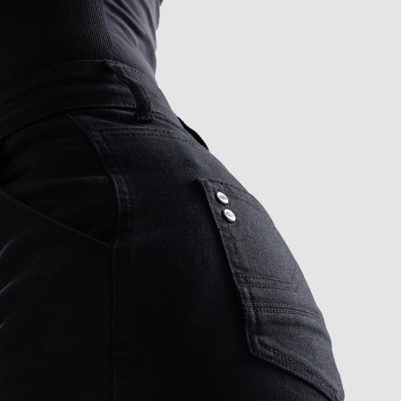 JEANSY MOTOCYKLOWE DAMSKIE OZONE JANE JOGGER FIT BLACK 24/30