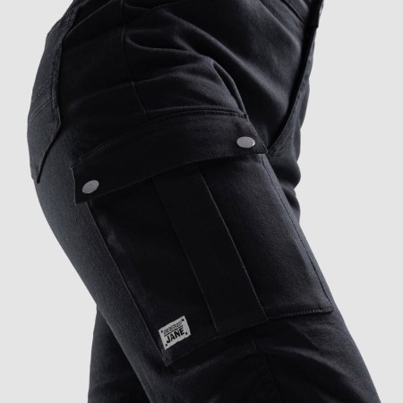 JEANSY MOTOCYKLOWE DAMSKIE OZONE JANE JOGGER FIT BLACK 24/30