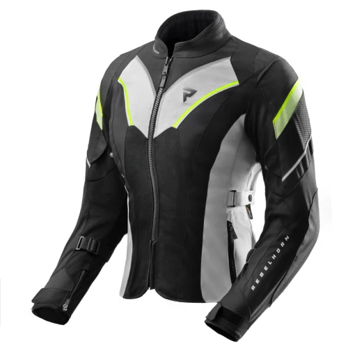 Kurtka Motocyklowa Tekstylna Rebelhorn Hiflow V Lady Black Grey Fluo Yellow